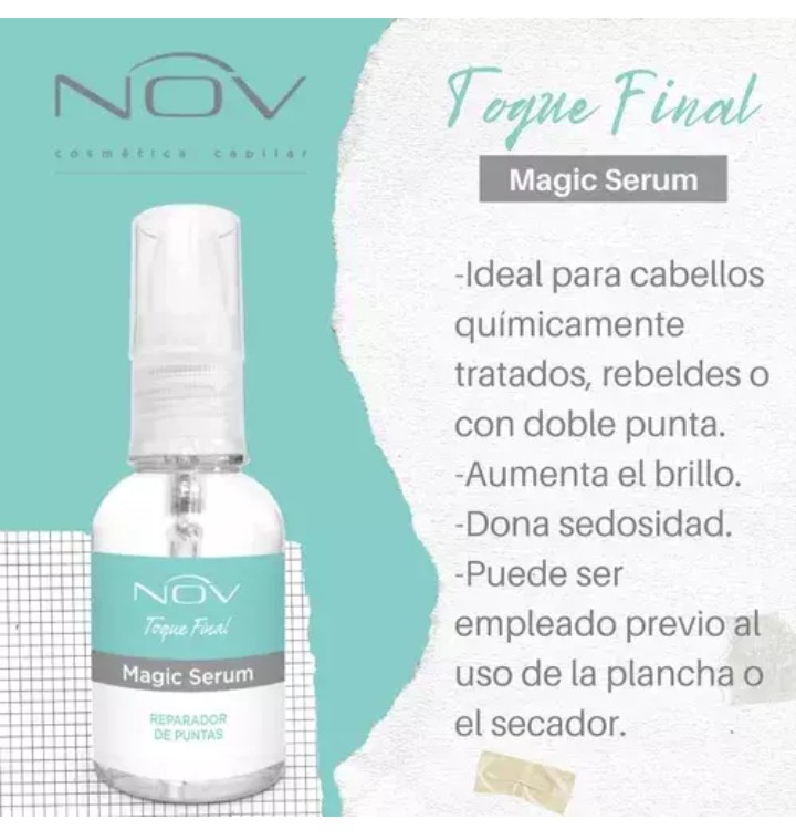 Nov Sérum Oleo Reparador de Puntas X 50ml - Imagen 3