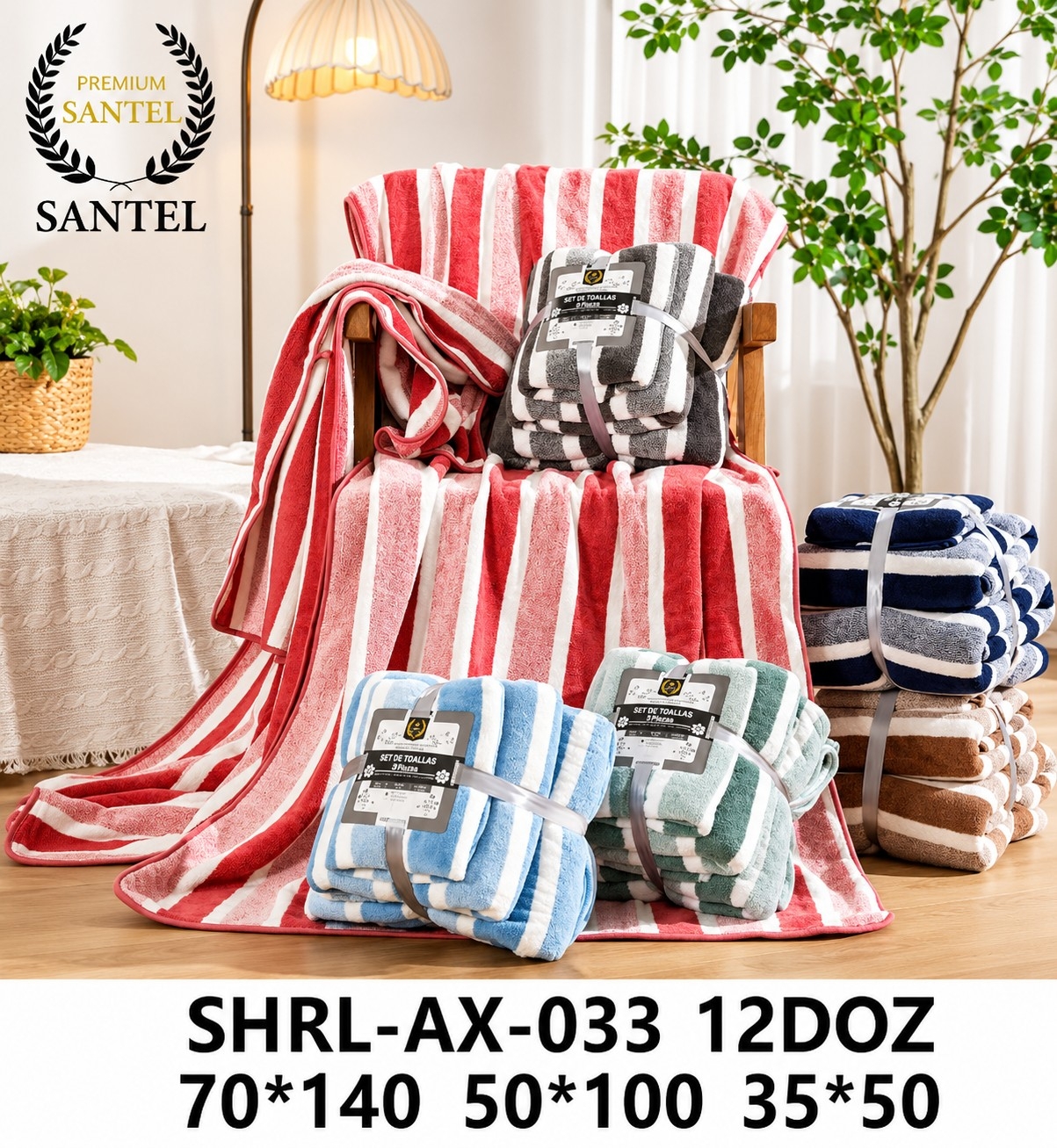 Juego Set 3 Piezas Rayado Xl - Imagen 3