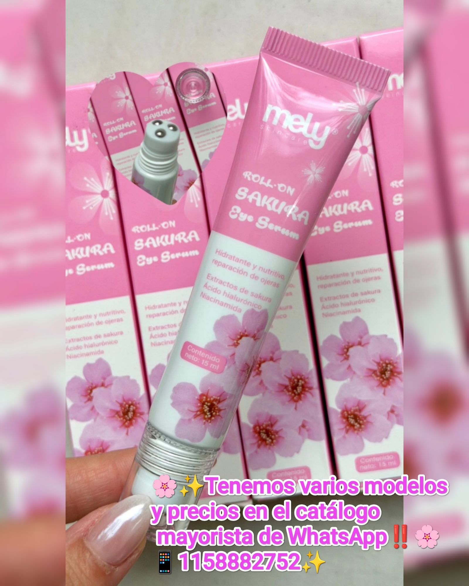 Serum Contorno de Ojos Roll On de Mely (varios Modelos) - Imagen 1