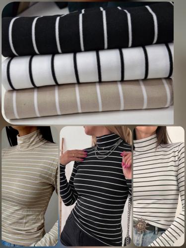 Media Polera Rayada X Talles - Modal Soft
