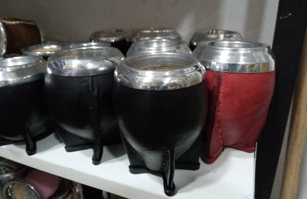 Mate Torpedo Uruguayo Cuero/calabaza/aluminio - Imagen 2