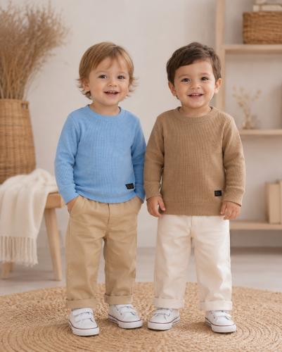 Sweater de Wafle Liviano de Bebé