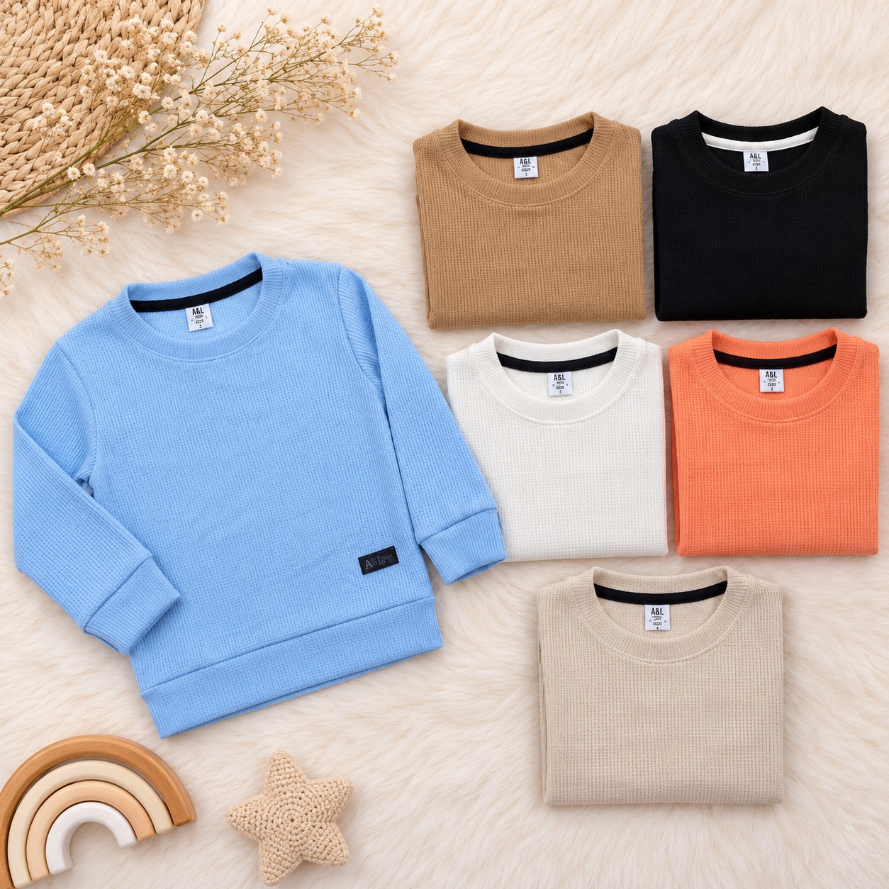 Sweater de Wafle Liviano de Bebé - Imagen 2