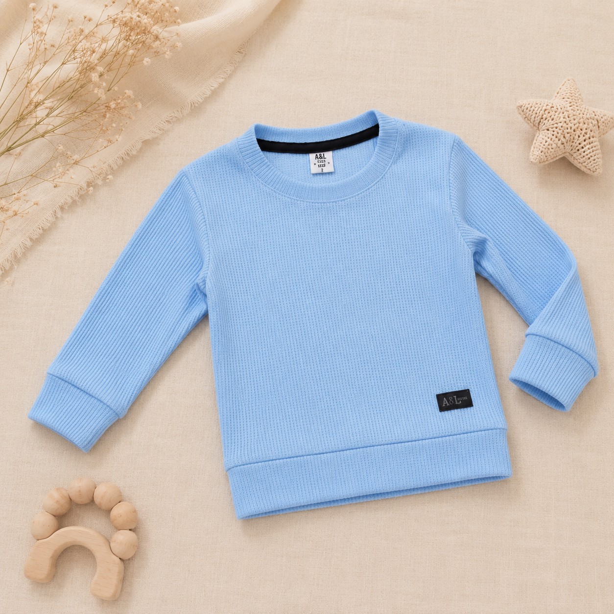 Sweater de Wafle Liviano de Bebé - Imagen 3