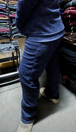Pantalones Especiales Lanilla Jogger Recto Elastizado