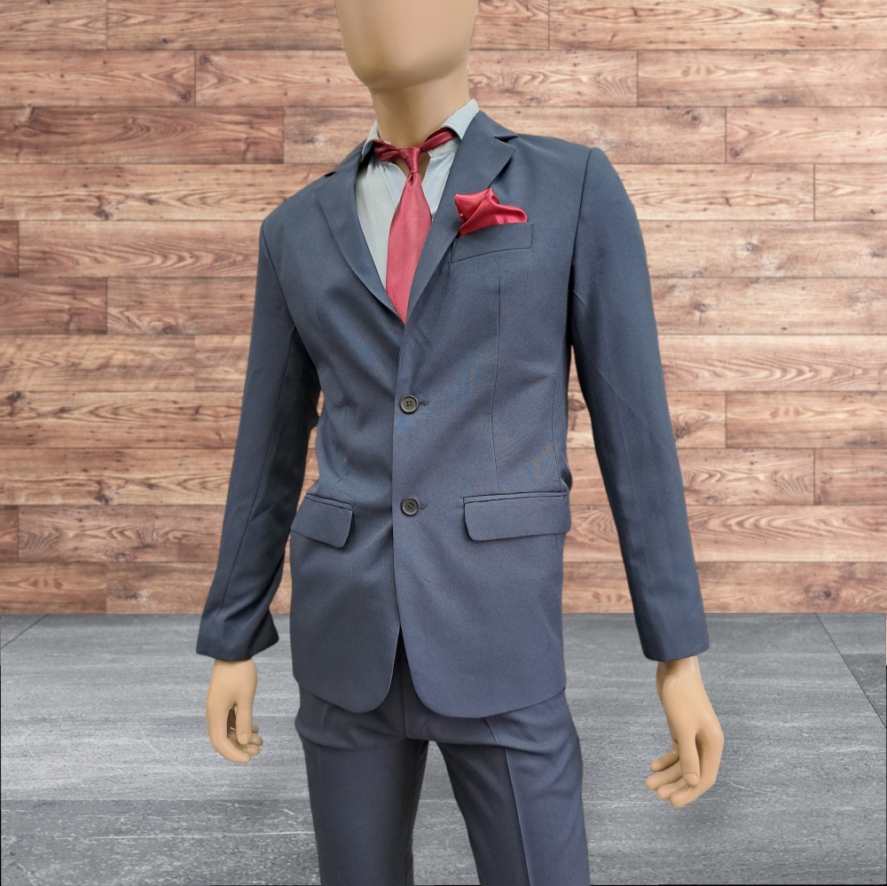 Traje  Completo Egresado 5 Piezas de Hombre Liso - Imagen 6