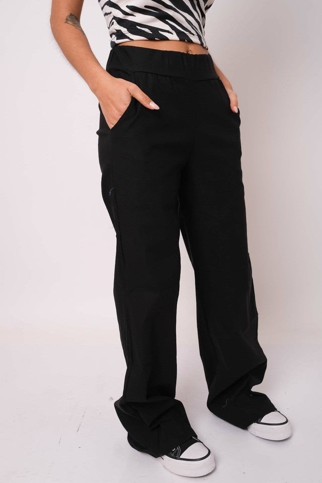 Pantalon Wide Leg de Bengalina - Imagen 2