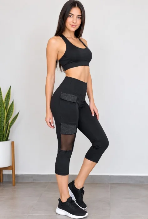 Capri Deportivo con Transparencia y Bolsillos
