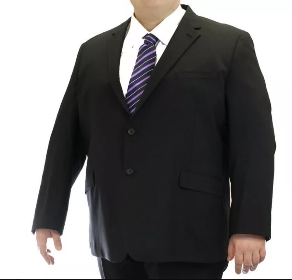 Traje de  Hombre Talle Especial Negro - Imagen 2