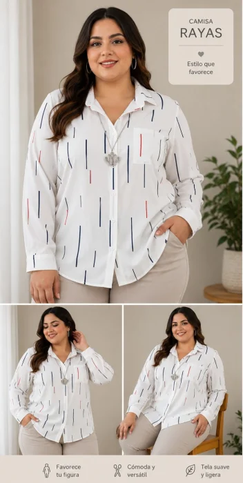 Camisas Rayadas Mangas Largas