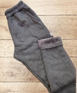 Pantalón Jersey con Piel