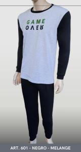 Pijama de Hombre Manga Larga Liviano Curva - Miniatura 6
