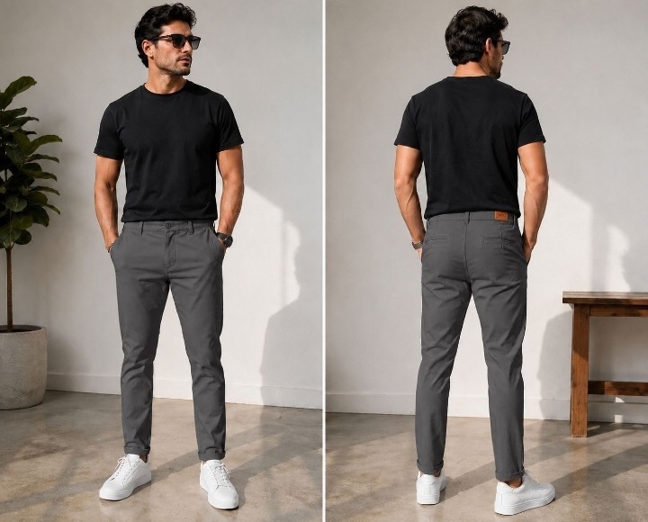 Pantalon Corte Chino Colores Hombre - Imagen 5