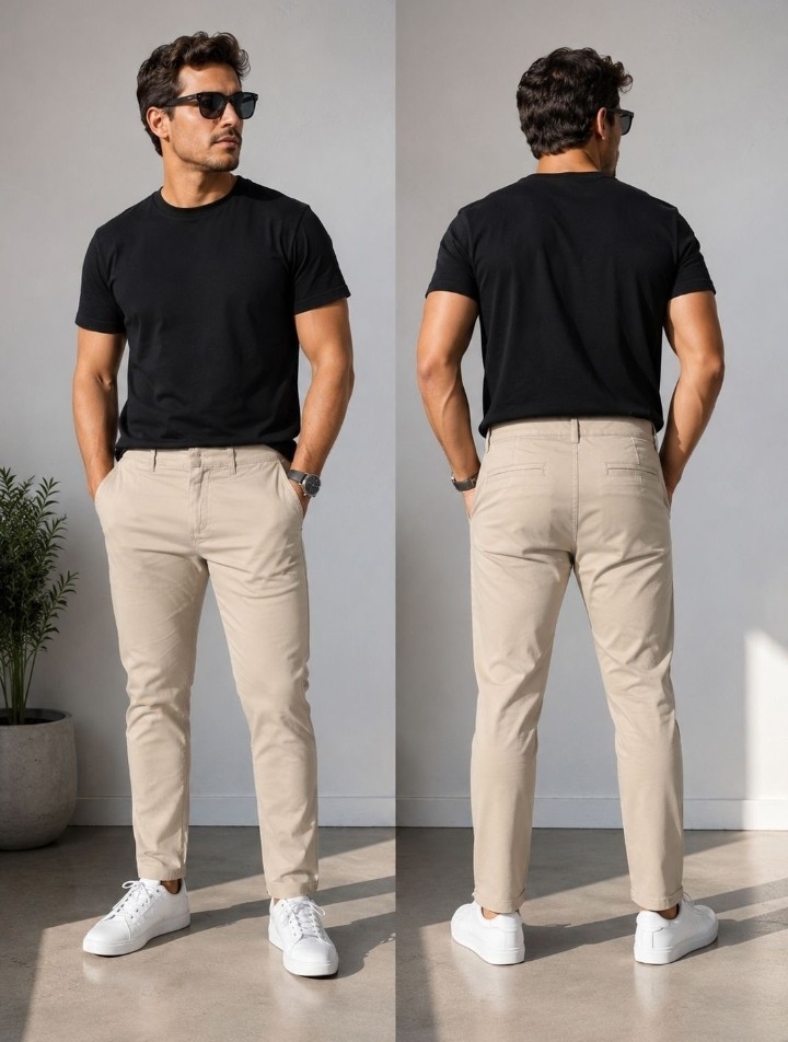 Pantalon Corte Chino Colores Hombre - Imagen 6