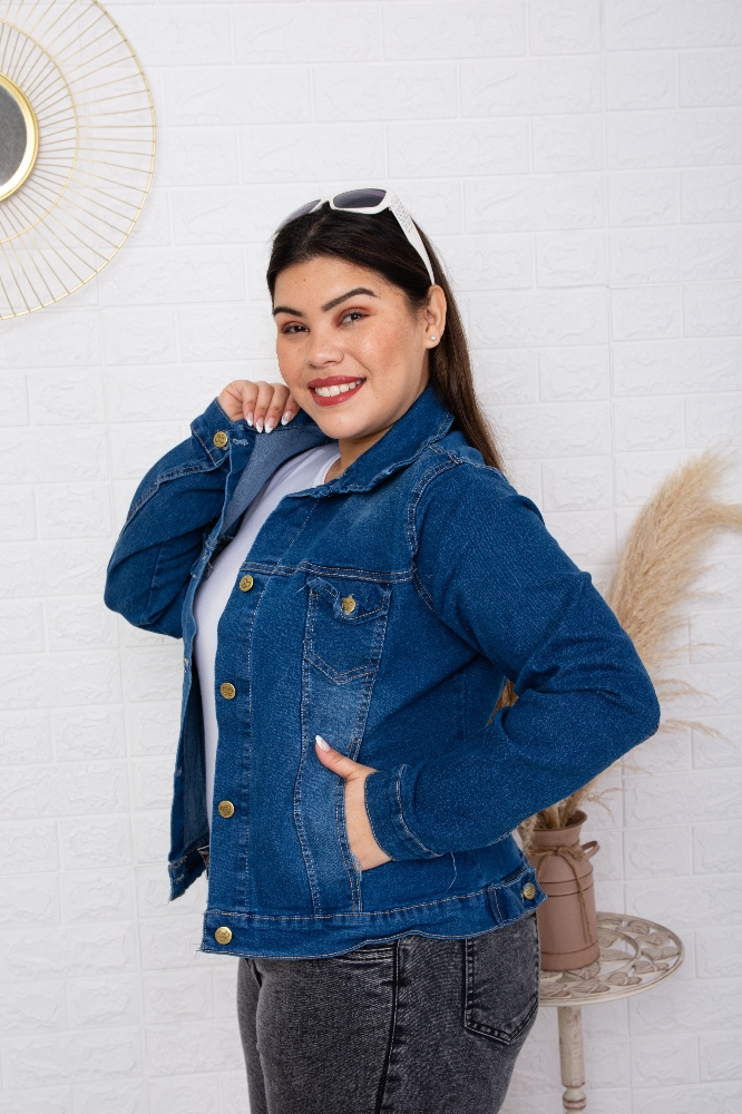 'art 450' 2xl al 5xl Campera Az. Medio + Localizado "t. Especiales" - Imagen 1