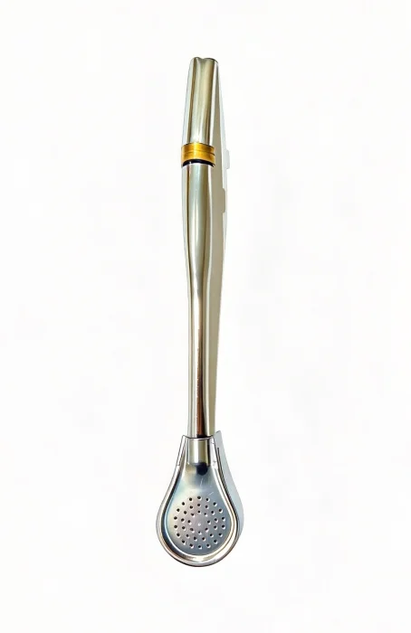 Bombilla Palita  de Acero Inoxidable 17.5cm