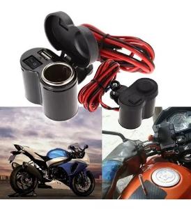 Cargador para Moto 12v + Usb - Miniatura 2