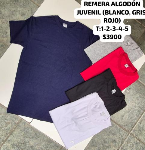 Remera Juvenil Algodón