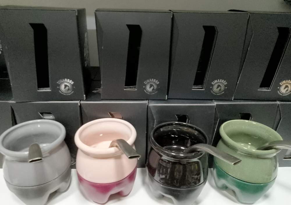 Mate Quechua de Ceramica con Base de Goma + Bombilla - Imagen 3