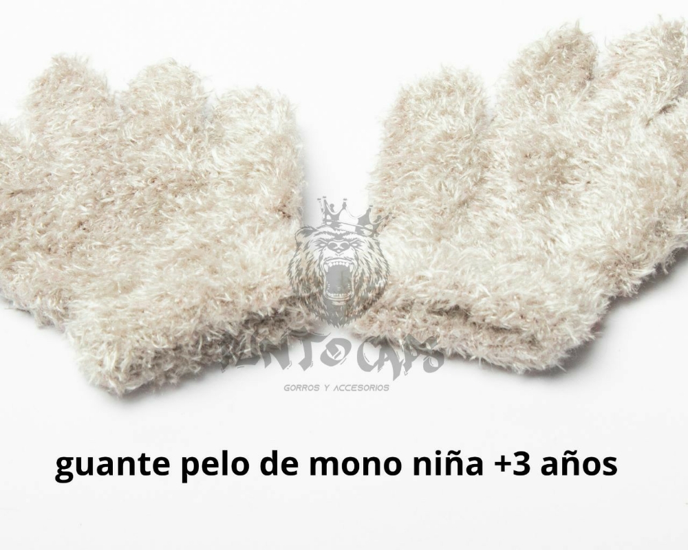 Guantes Pelo de Mono Niña - Imagen 3