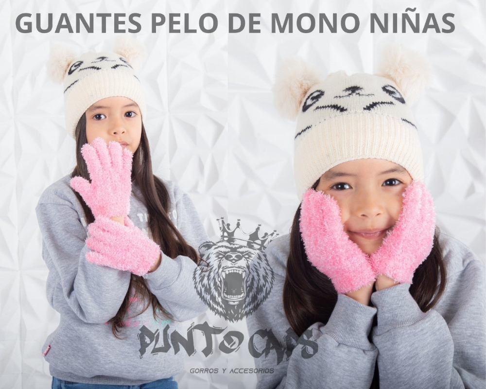 Guantes Pelo de Mono Niña - Imagen 4