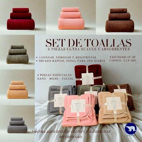 Juego de 3 Piezas Liso Oferta