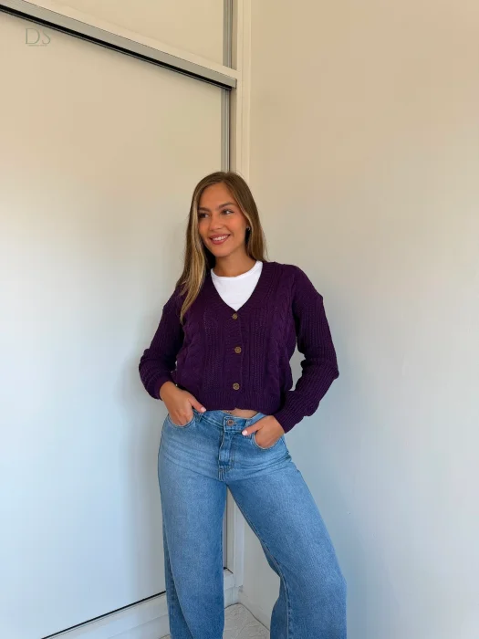 Sacos Cardigan Trenzado Candy (acrílico)