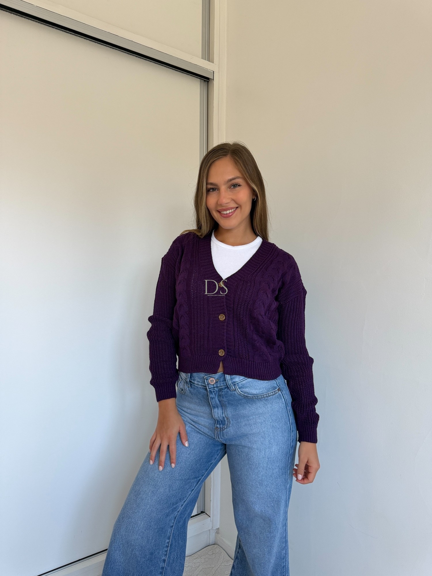 Sacos Cardigan Trenzado Candy (acrílico) - Imagen 2