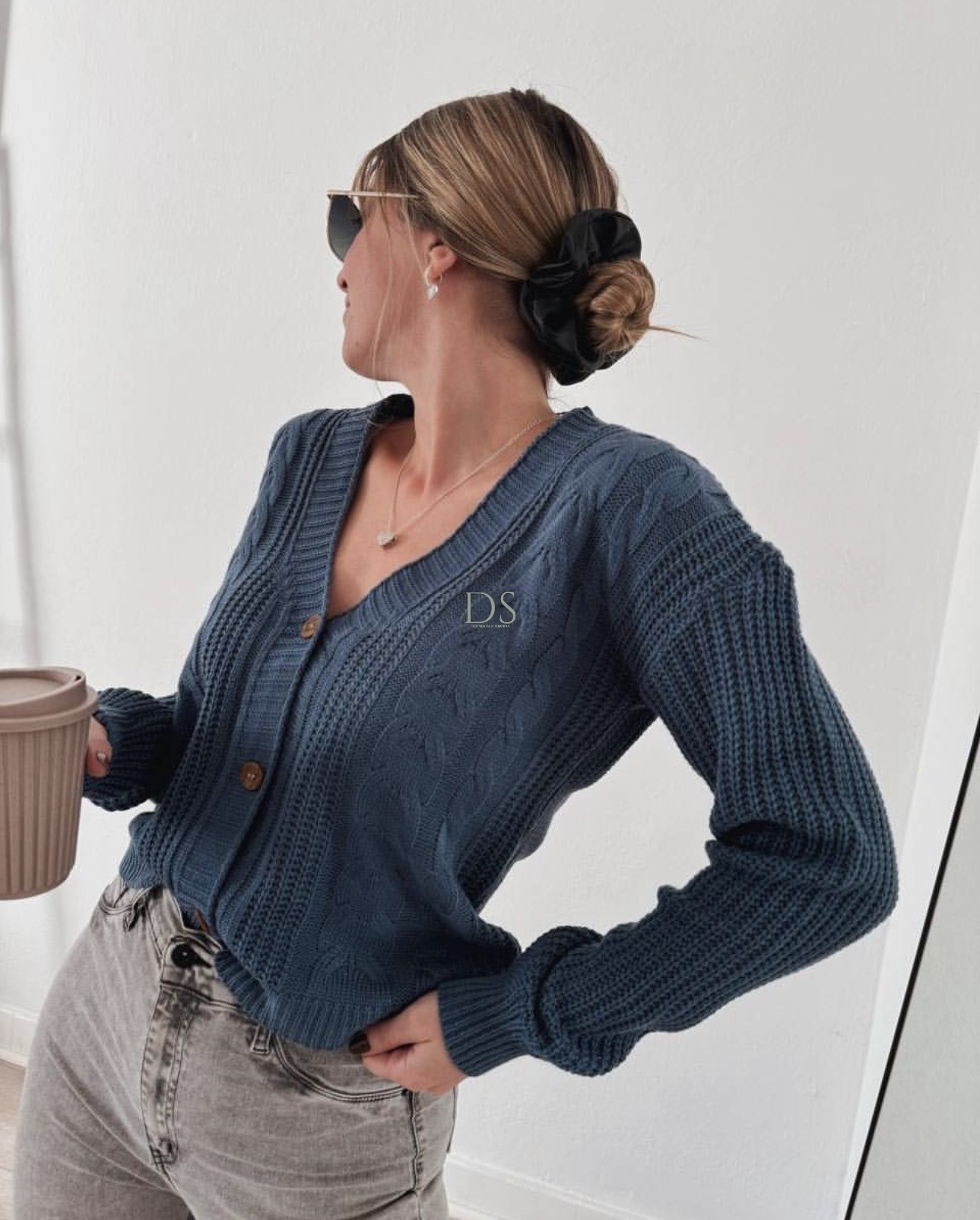 Sacos Cardigan Trenzado Candy (acrílico) - Imagen 2