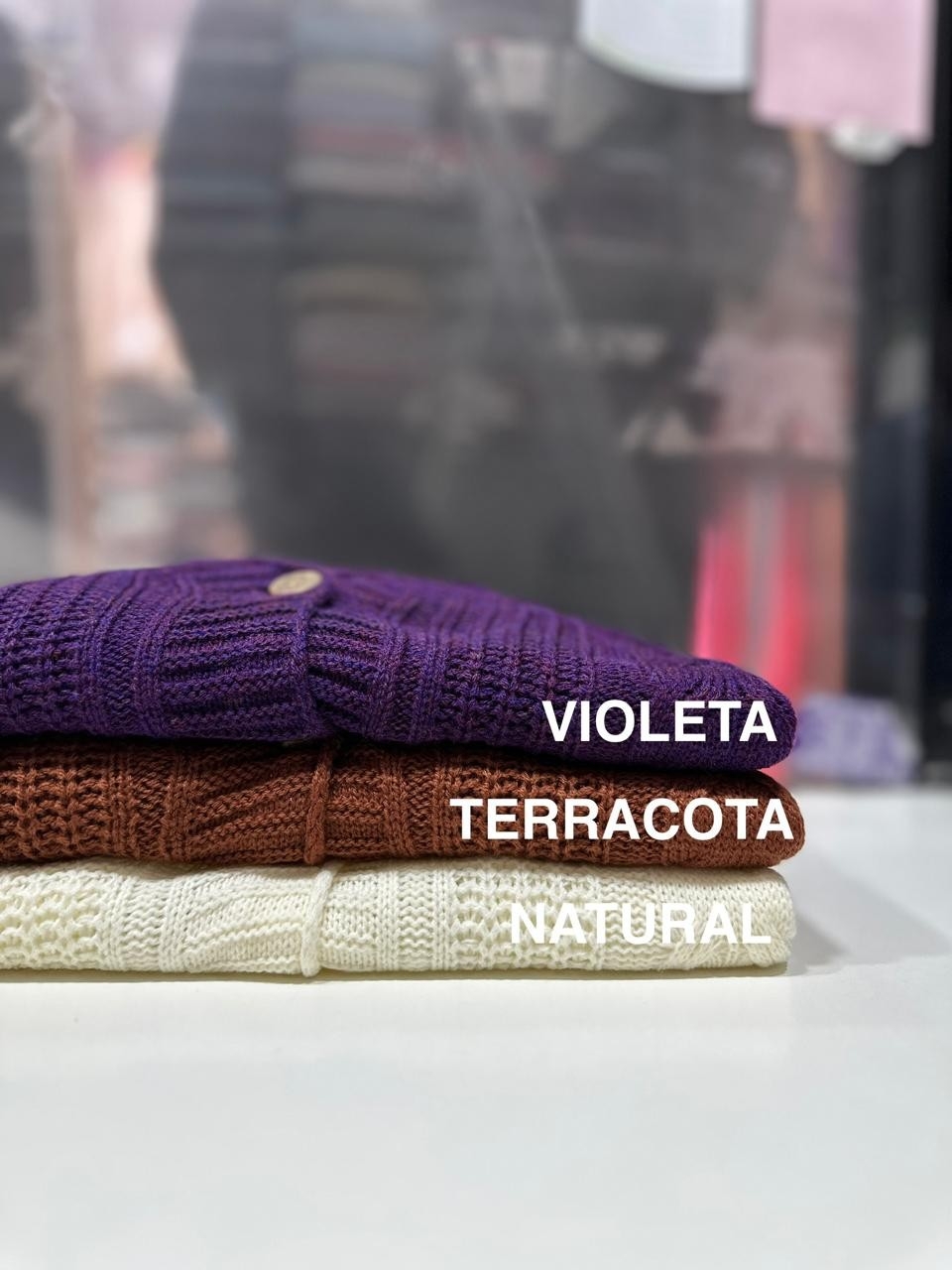 Sacos Cardigan Trenzado Candy (acrílico) - Imagen 3