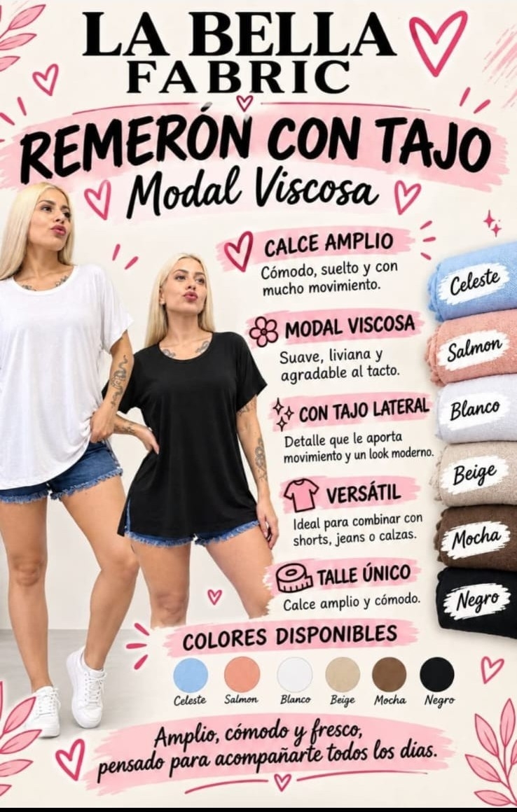 Remeron con Abertura a los Costados - Modal Viscosa - Imagen 1