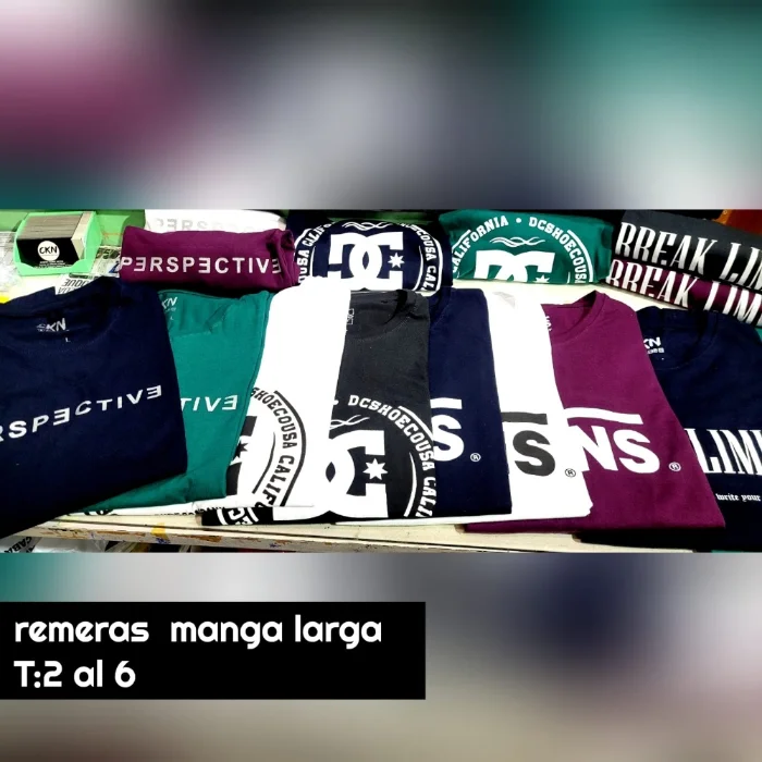 Camisetas Surtidas, Disponible