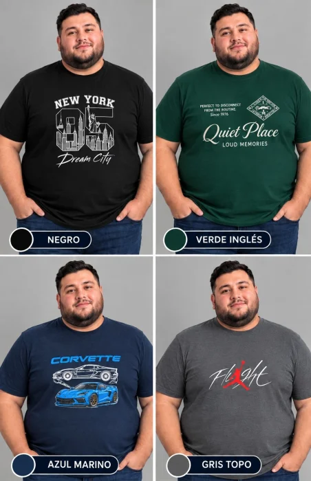 Remeras Estampados Talles Especiales