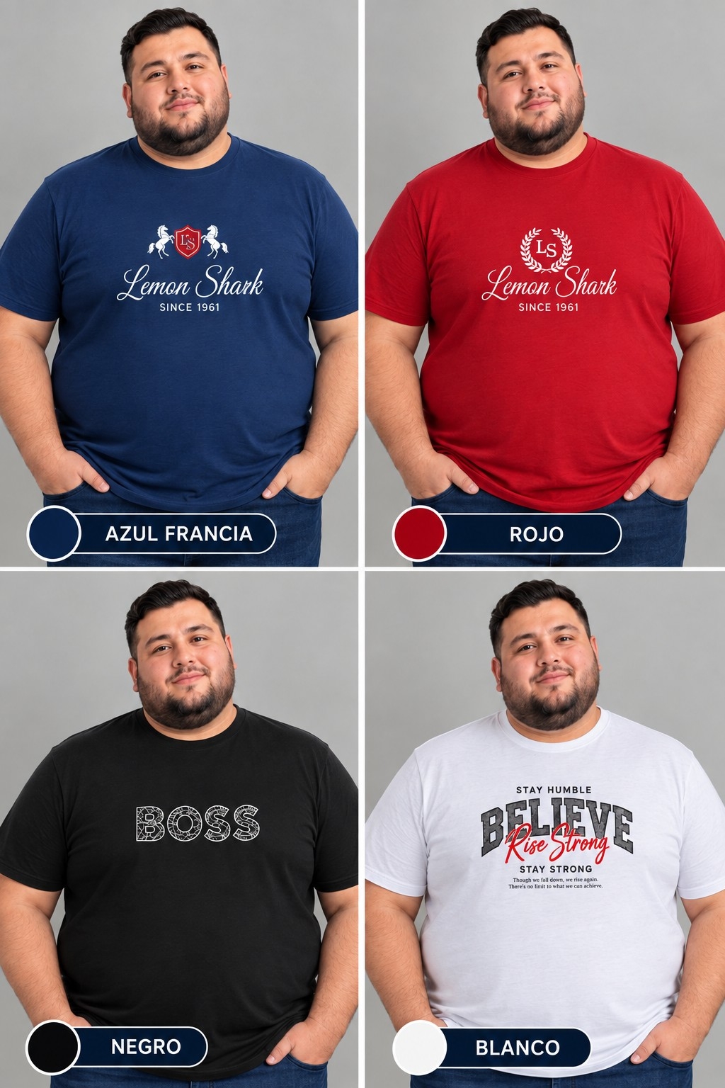 Remeras Estampados Talles Especiales - Imagen 2