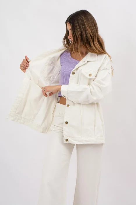 Campera Oversize Crema