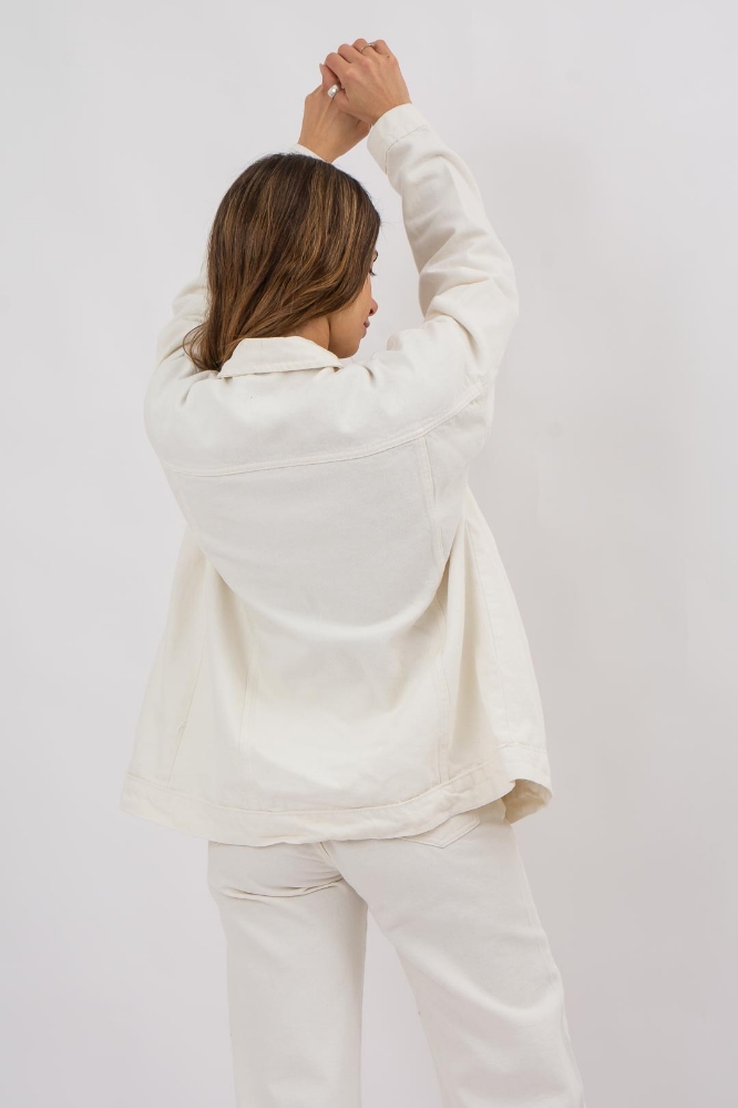 Campera Oversize Crema - Imagen 3