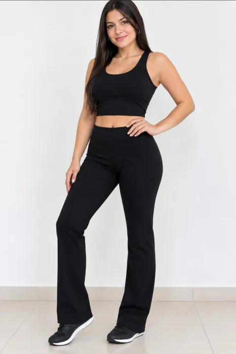 Calza Recta Térmica en Yela Microfibra Deportiva Lycra