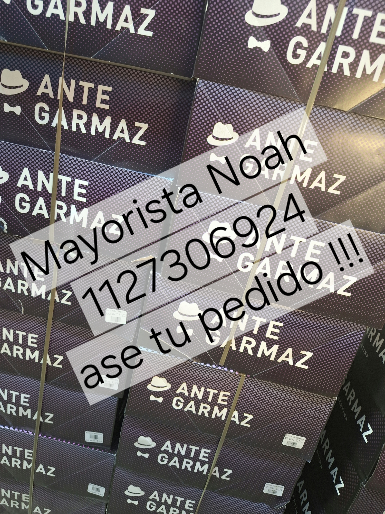 Boxer de Tela Antez Garmaz Hombre. - Imagen 2