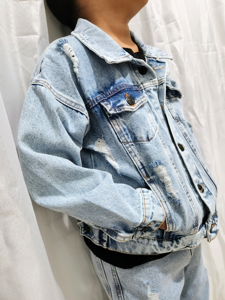 Campera de Jeans de Niño Oversize - Imagen 2