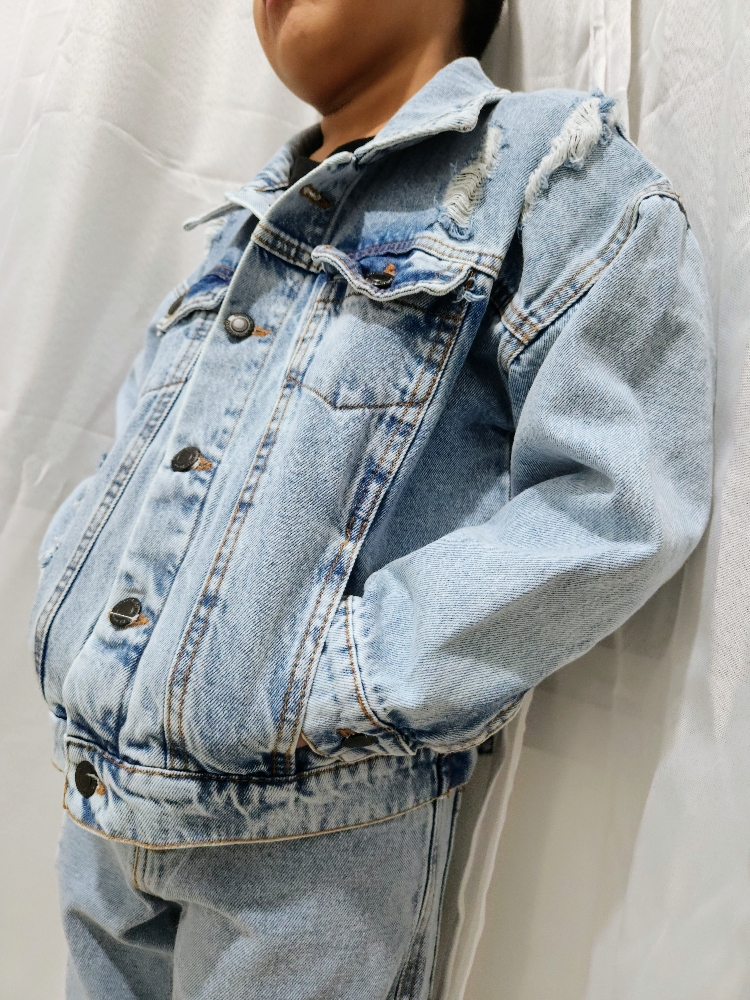 Campera de Jeans de Niño Oversize - Imagen 4