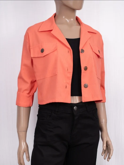Blazers Cortos de Lino Sastrero