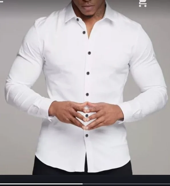 Camisas Elastizadas Blancas