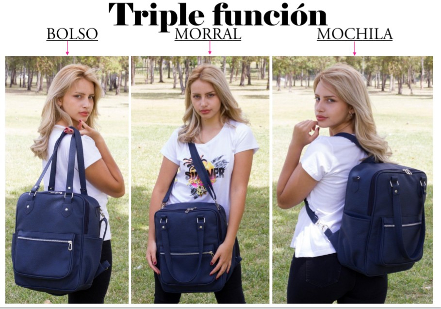 Mochila - Morral - Cartera Triple Función Andylu Accesorios - Imagen 2