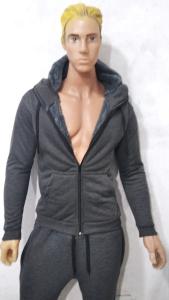 Campera Jersey con Piel