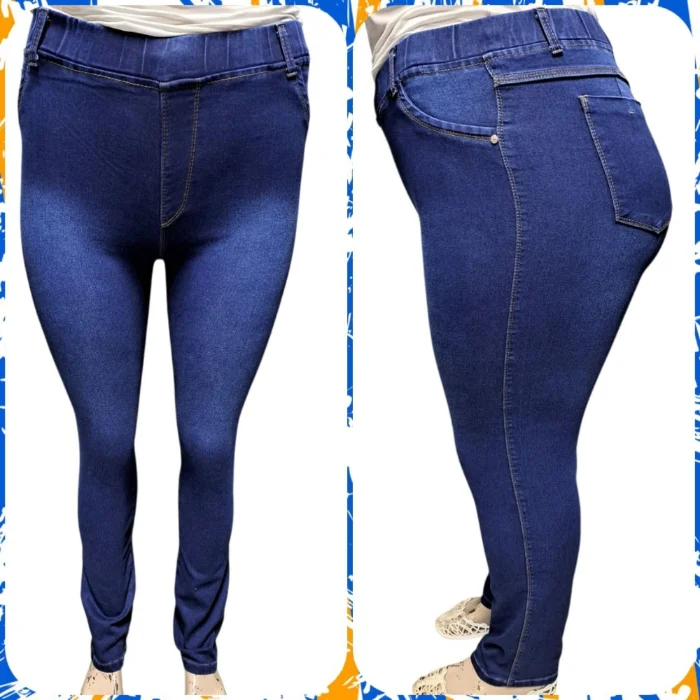 Pantalón Jeans Especial Elastizados en Forma de Calza de Jeans
