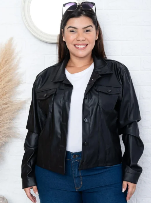 Campera Cuerina Talles Especiales