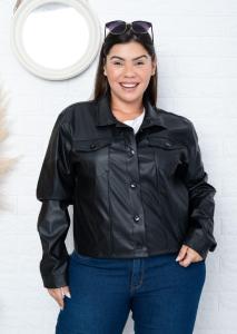 Campera Cuerina Talles Especiales - Miniatura 4