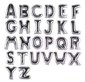 Letras del Abecedario Dorado y Platiado