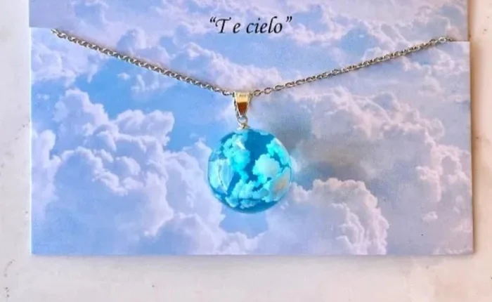 Cadena con Dije Cielo con Nubes