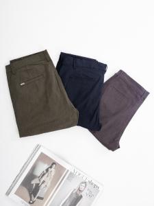 Pantalón Bolsillo Chino Gris  Colegial Gabardina Elastizada